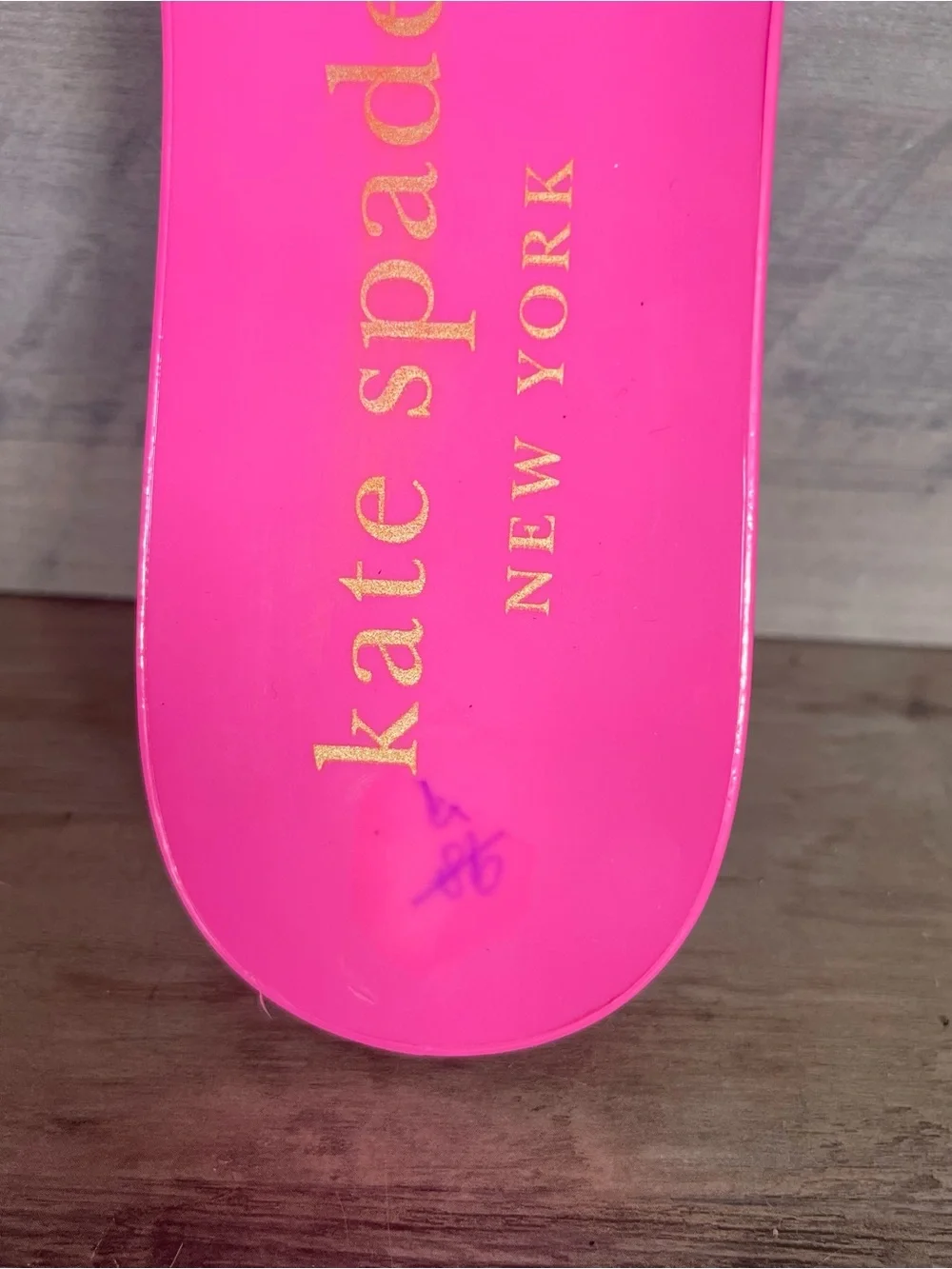 NEW Kate Spade Womens 8 Pink‎ Cloud Jaylee Floral Slip On Jelly Slide Sandals